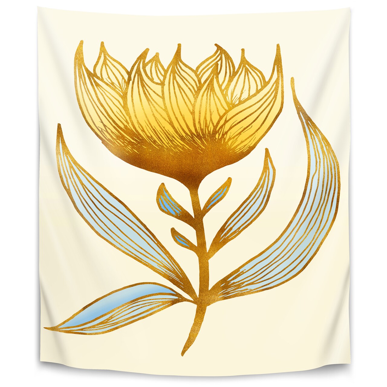 Sunflower Queen by Modern Tropical  Wall Tapestry - Americanflat